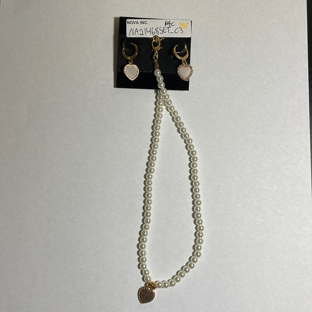 Set earrings and necklace